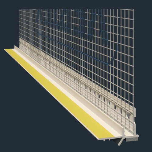 OF05S - PVC-Raamprofiel 9/6 mm met VERTEX-Gaas